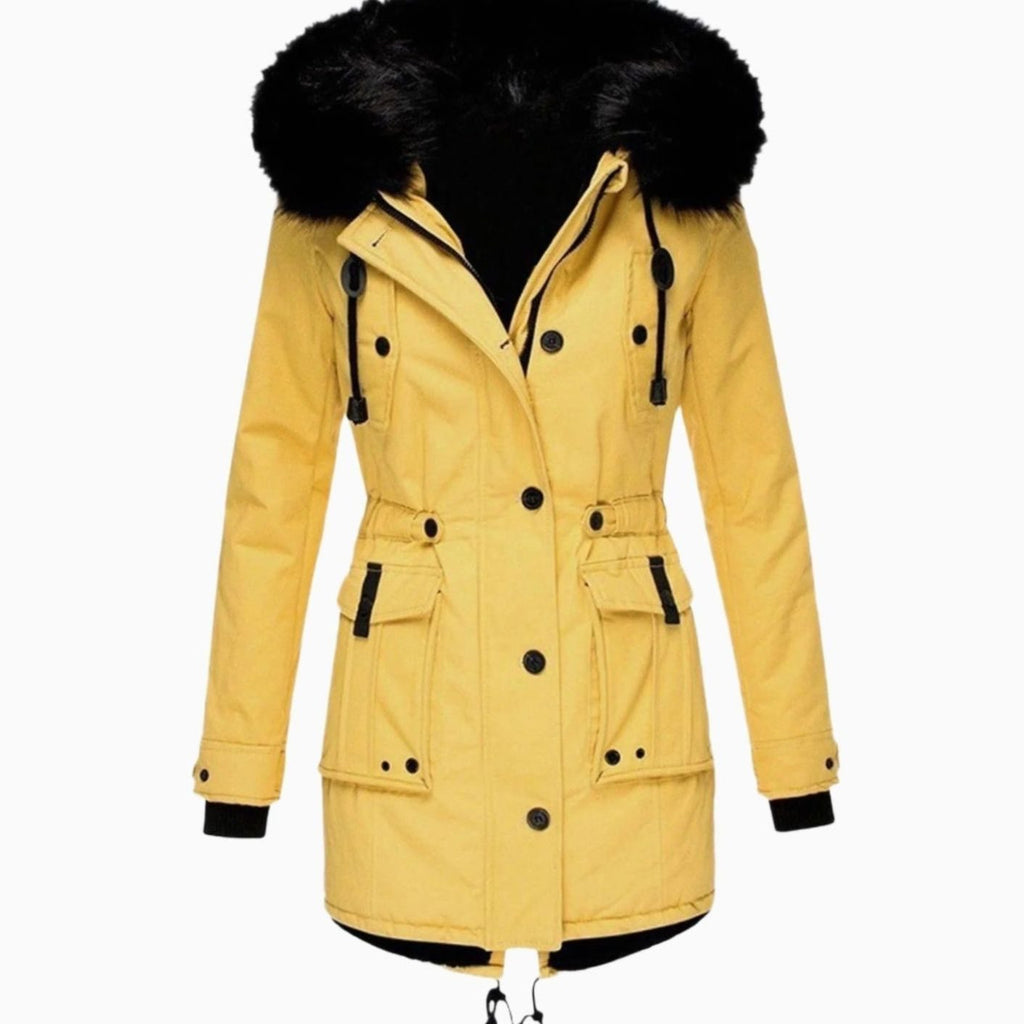 Women's Faux Fur Hooded Parka Coat