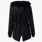 Women's Faux Fur Hooded Parka Coat