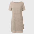 Women's Tiered Chiffon Cocktail Dress