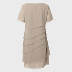 Women's Tiered Chiffon Cocktail Dress