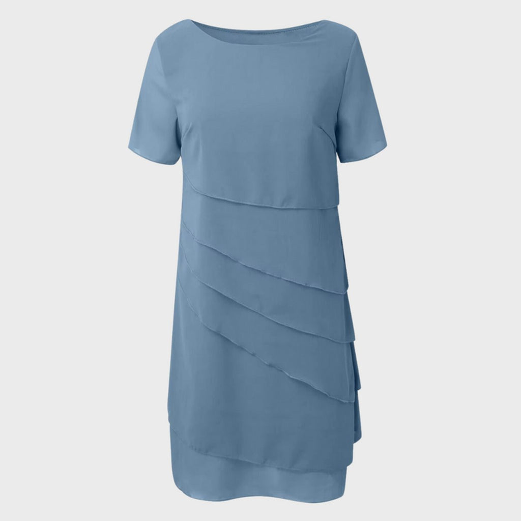 Women's Tiered Chiffon Cocktail Dress