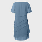 Women's Tiered Chiffon Cocktail Dress