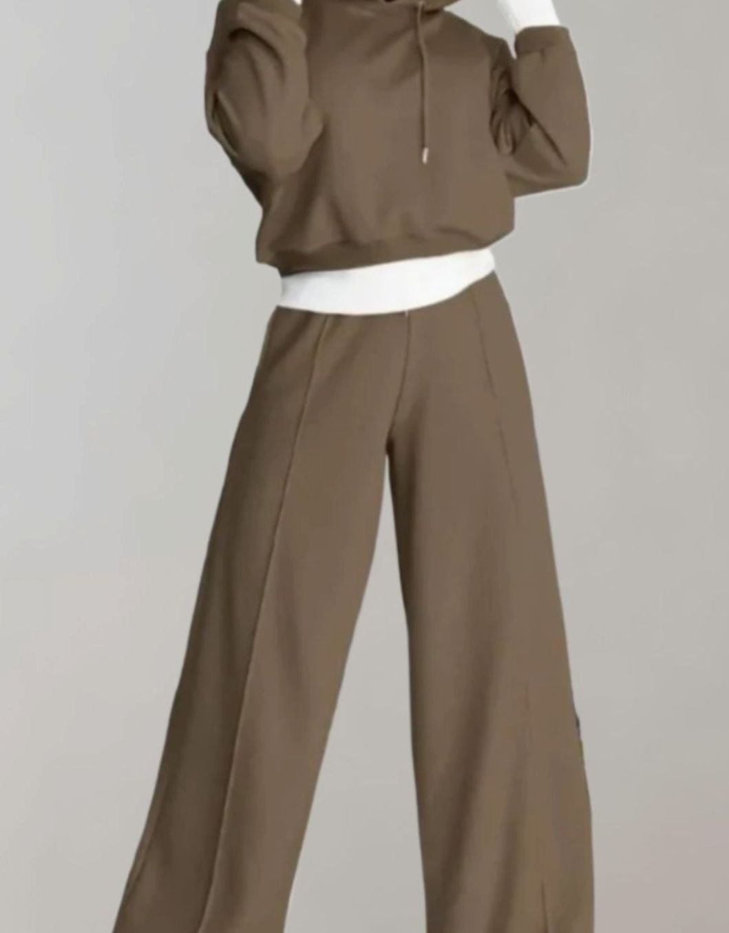 Women's Wide-Leg Tracksuit Trousers Set