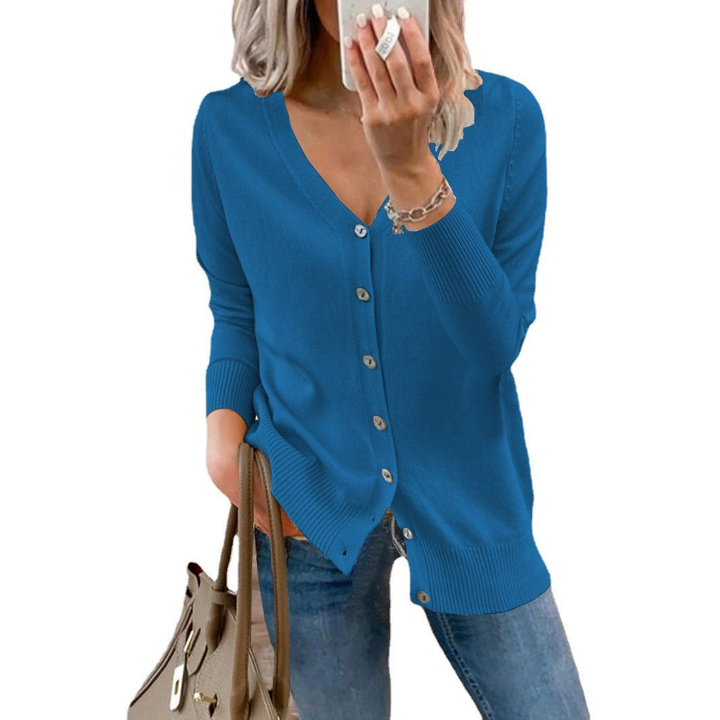 Women's Knit V-Neck Cardigan