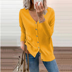 Women's Knit V-Neck Cardigan