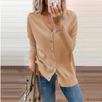 Women's Knit V-Neck Cardigan