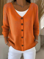 Women's Button-Front Knit Jumper
