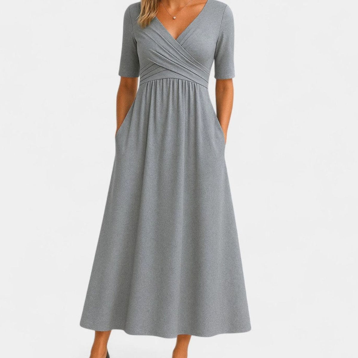 Women's Empire-Waist Midi Dress