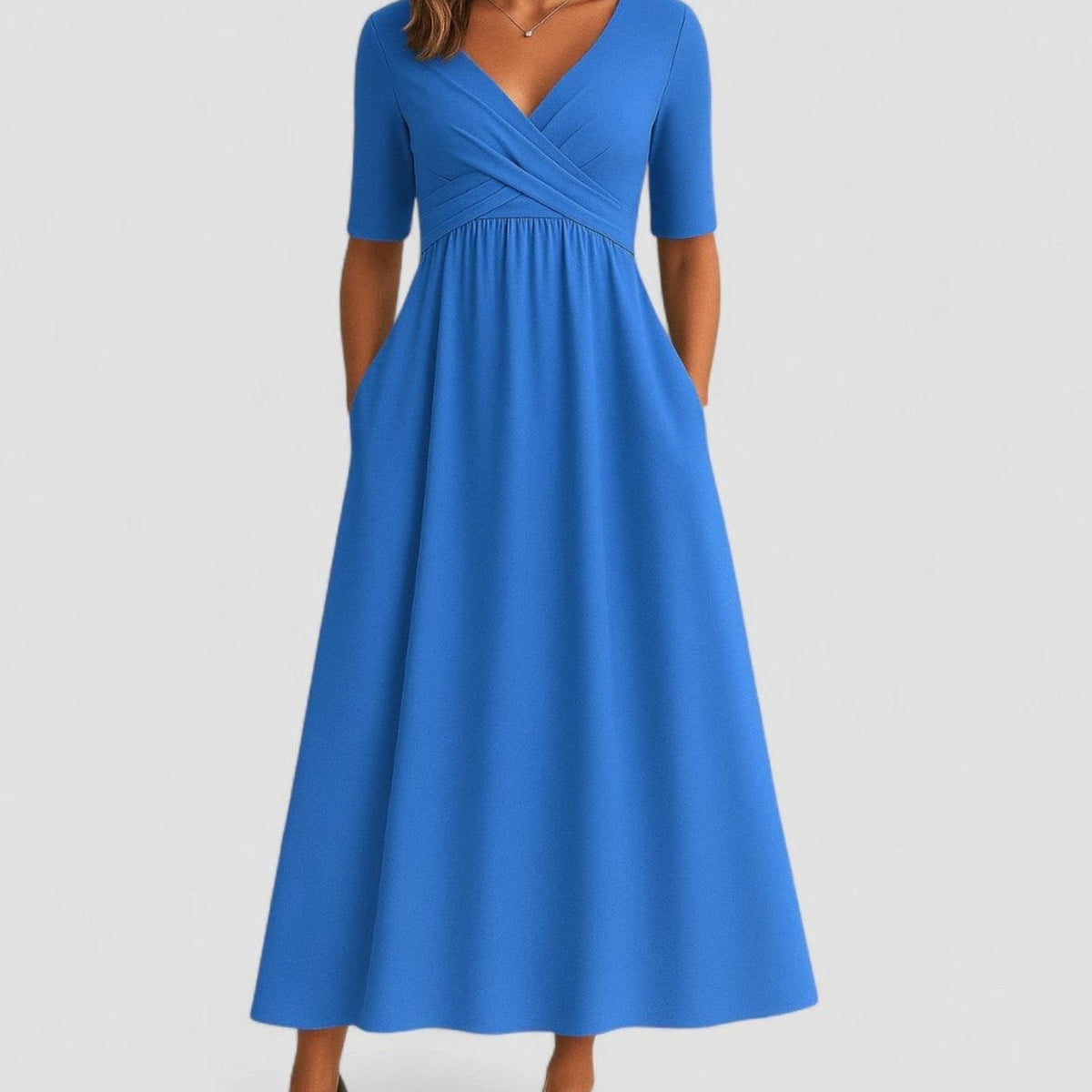 Women's Empire-Waist Midi Dress