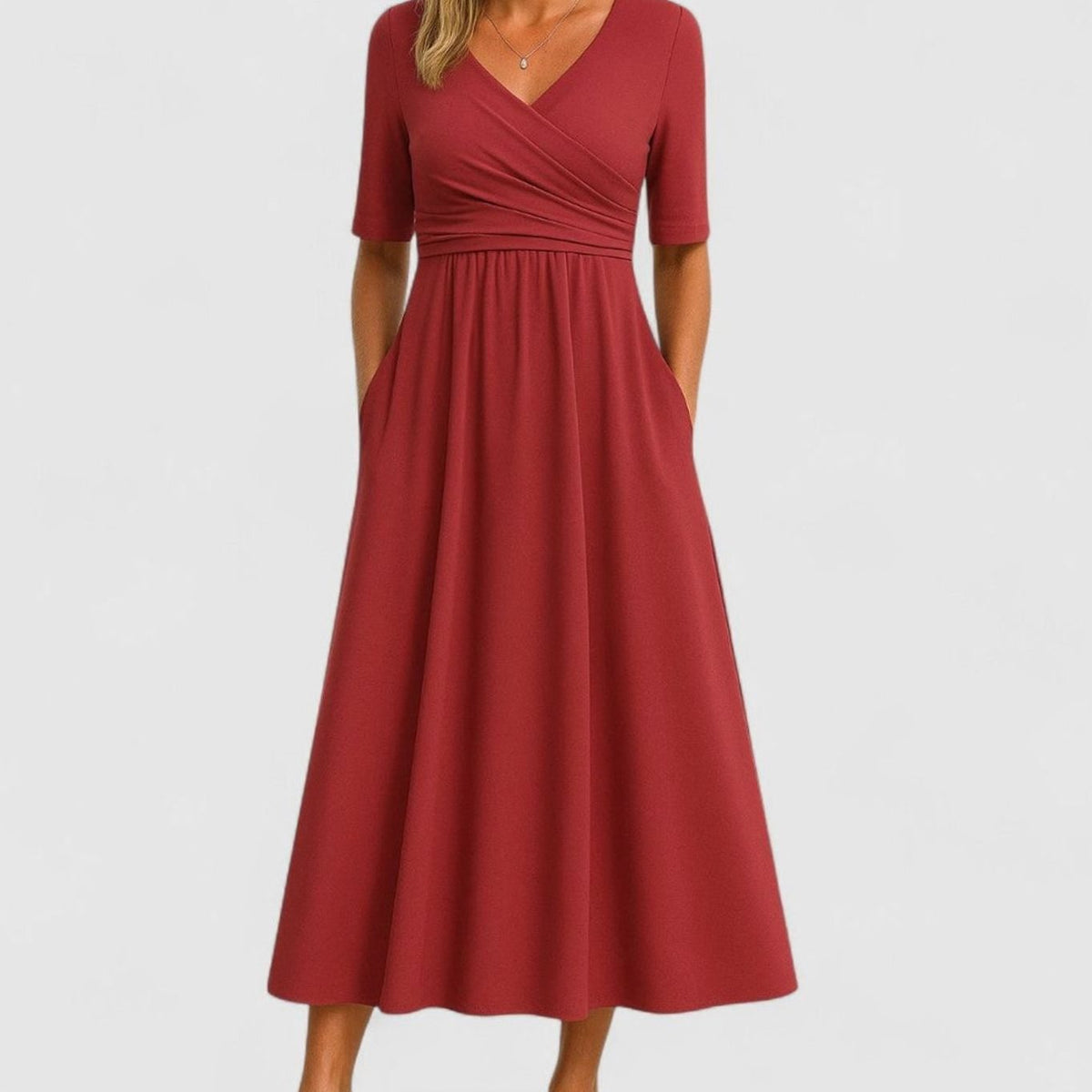 Women's Empire-Waist Midi Dress