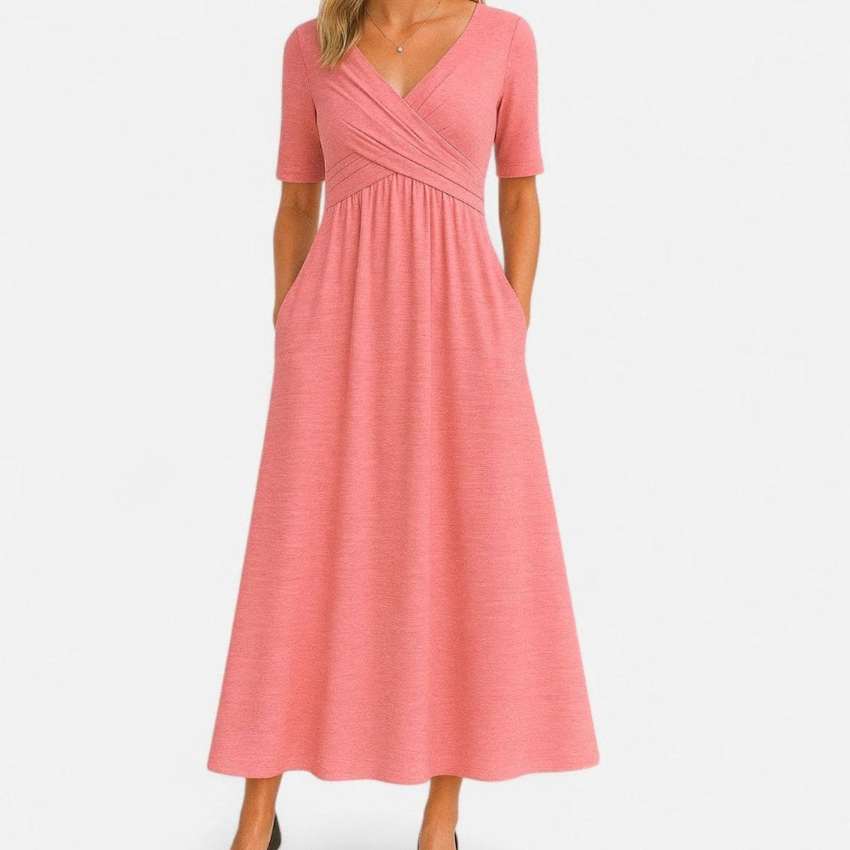 Women's Empire-Waist Midi Dress