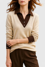 Women's Polo Collar Knit Jumper