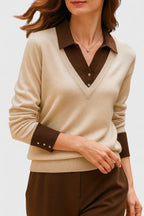 Women's Polo Collar Knit Jumper