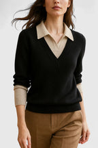 Women's Polo Collar Knit Jumper