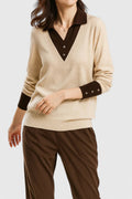 Women's Polo Collar Knit Jumper