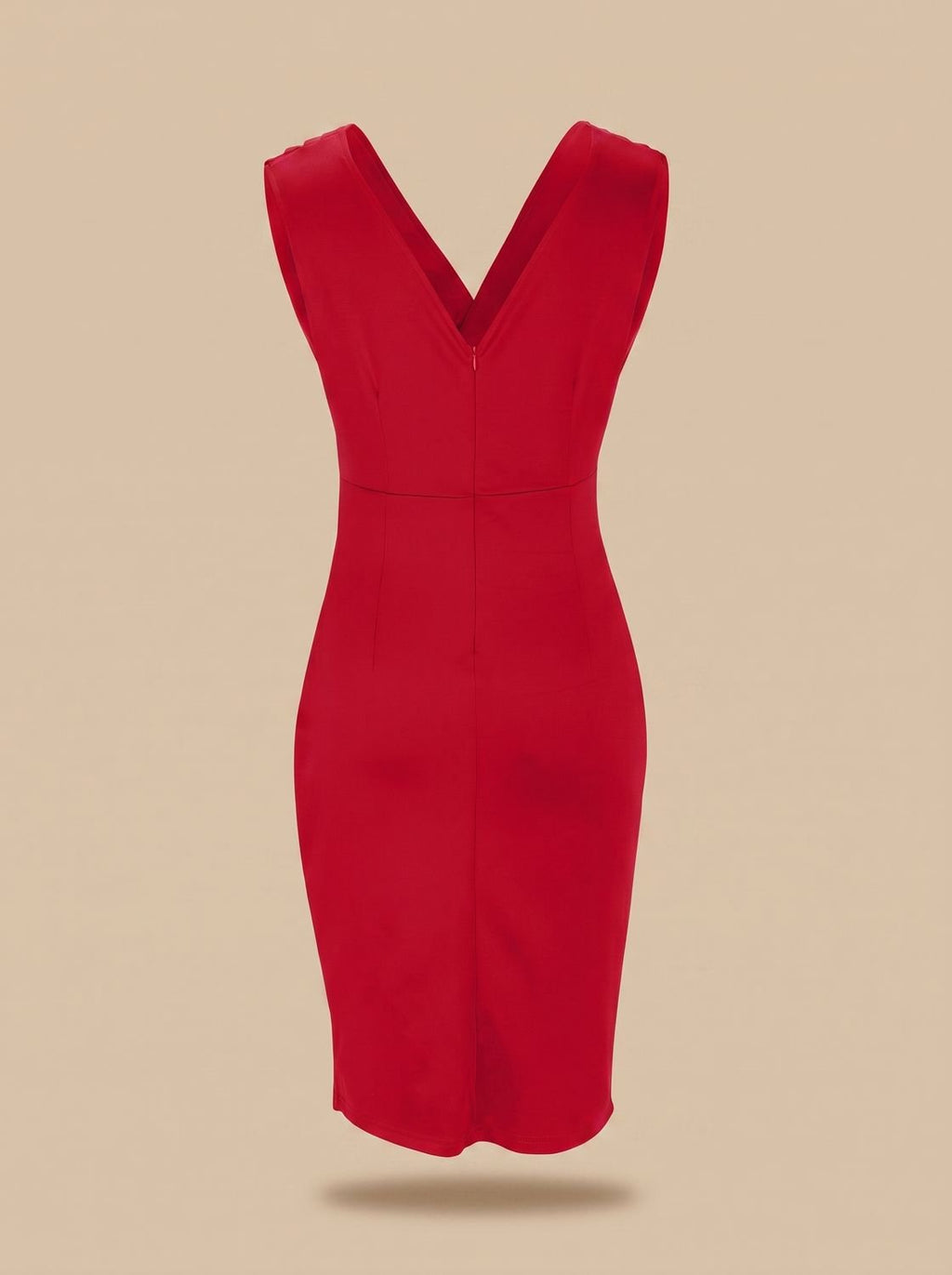 Women's V-Neck Midi Dress Side Slit