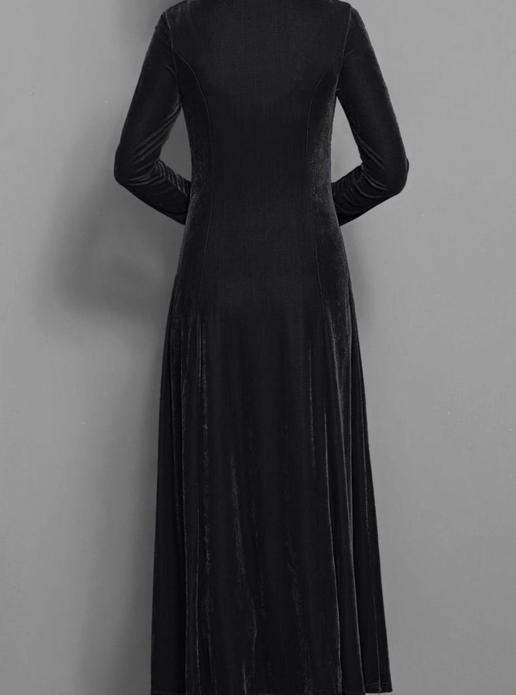Women's Velvet A-Line Maxi Dress
