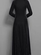 Women's Velvet A-Line Maxi Dress