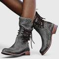 Women's Retro Studded Knee-High Boots
