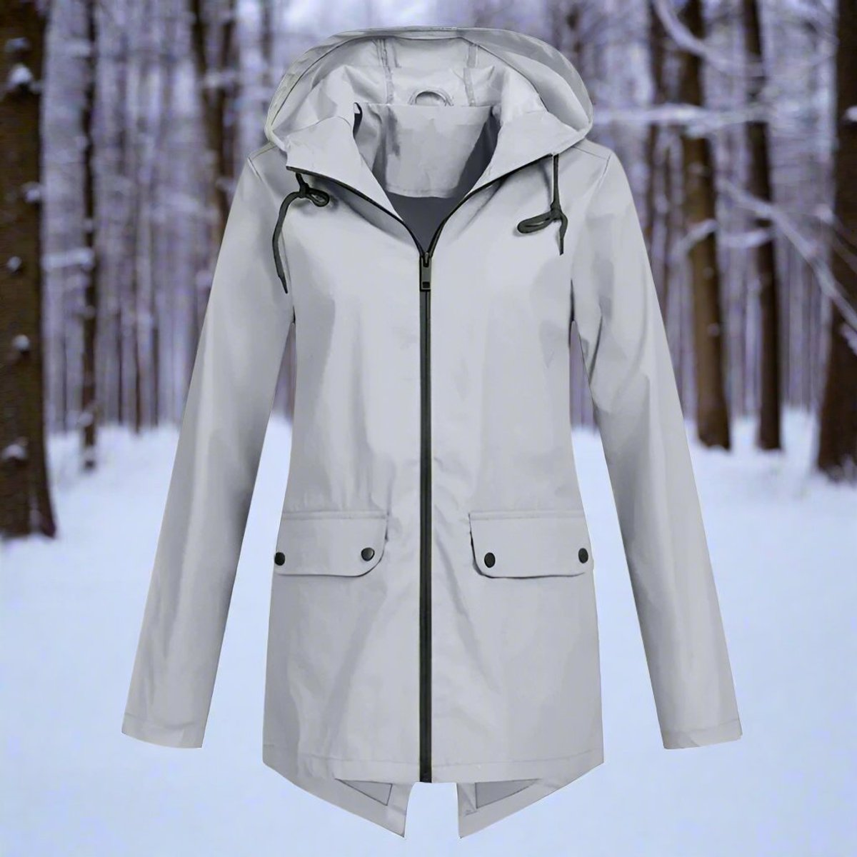 Women's Hooded Waterproof Rain Jacket