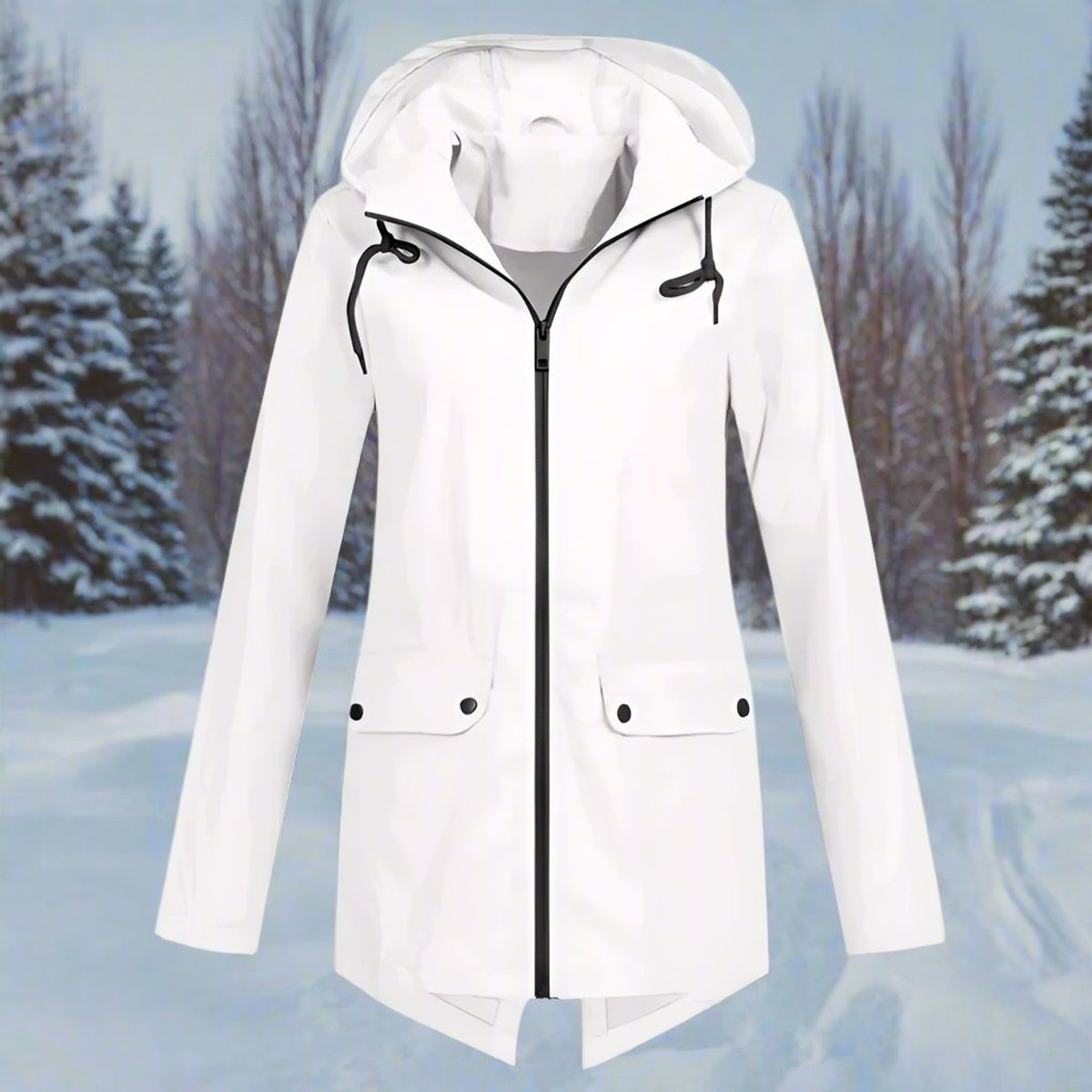 Women's Hooded Waterproof Rain Jacket