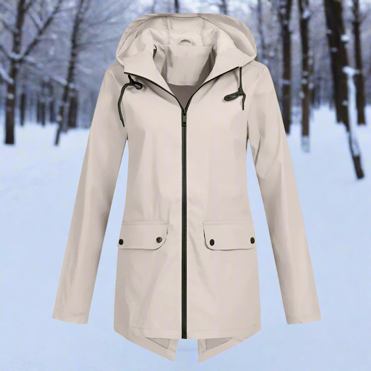Women's Hooded Waterproof Rain Jacket