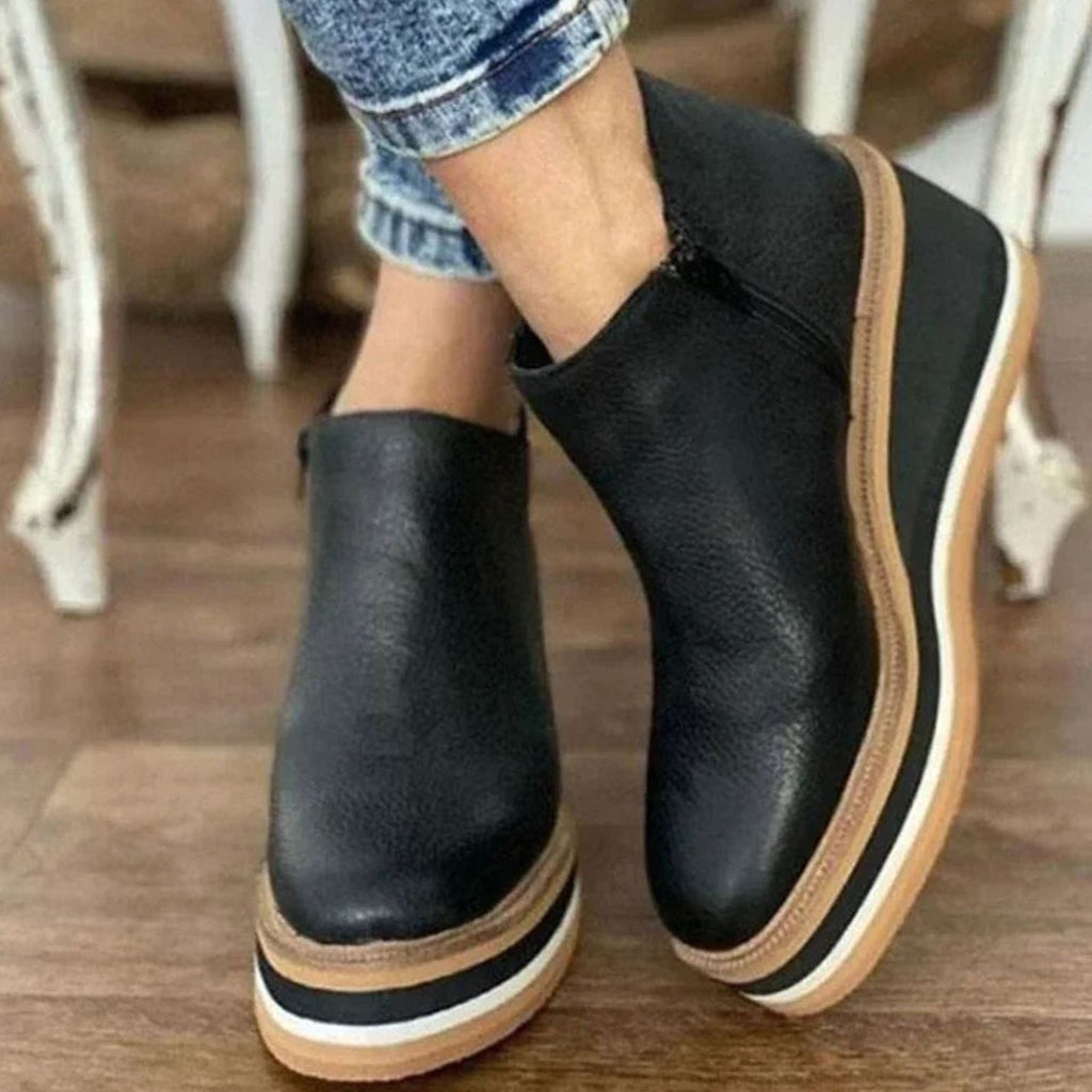 Women's Slip-On Wedge Chelsea Boots