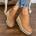 Women's Round Toe Wedge Ankle Boots