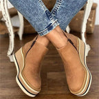 Women's Round Toe Wedge Ankle Boots