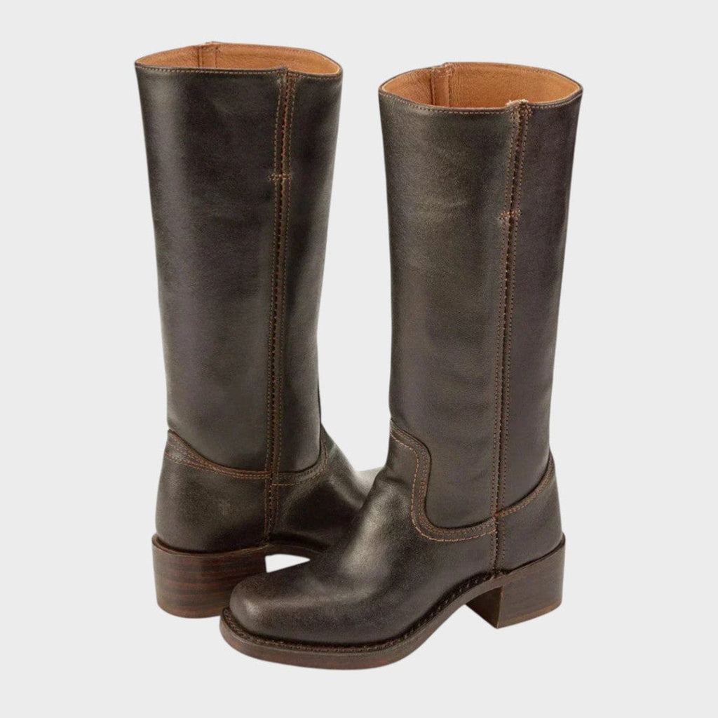 Women's Leather Western Knee Boots