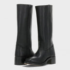 Women's Leather Western Knee Boots