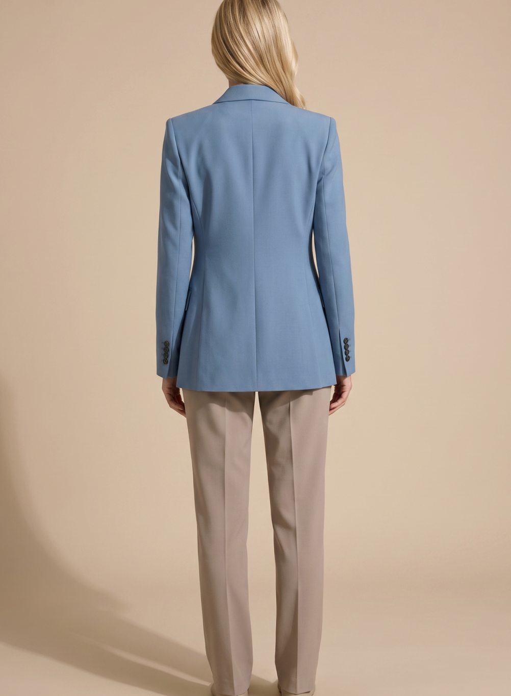 Women's Wide Leg Blazer Suit Set