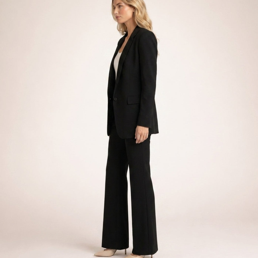 Women's Wide Leg Blazer Suit Set