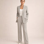Women's Wide Leg Blazer Suit Set