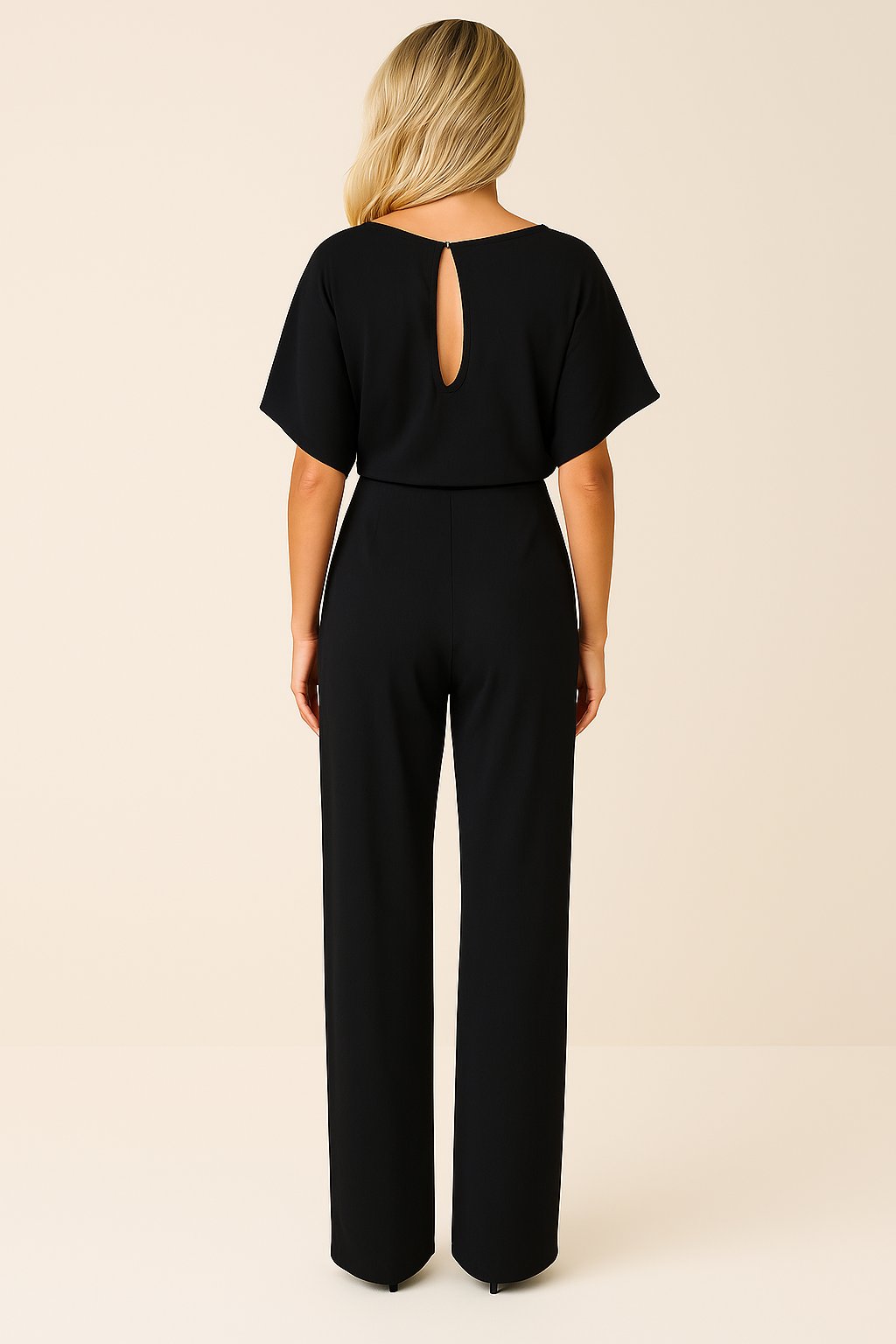 Women's Belted Wide Leg Jumpsuit